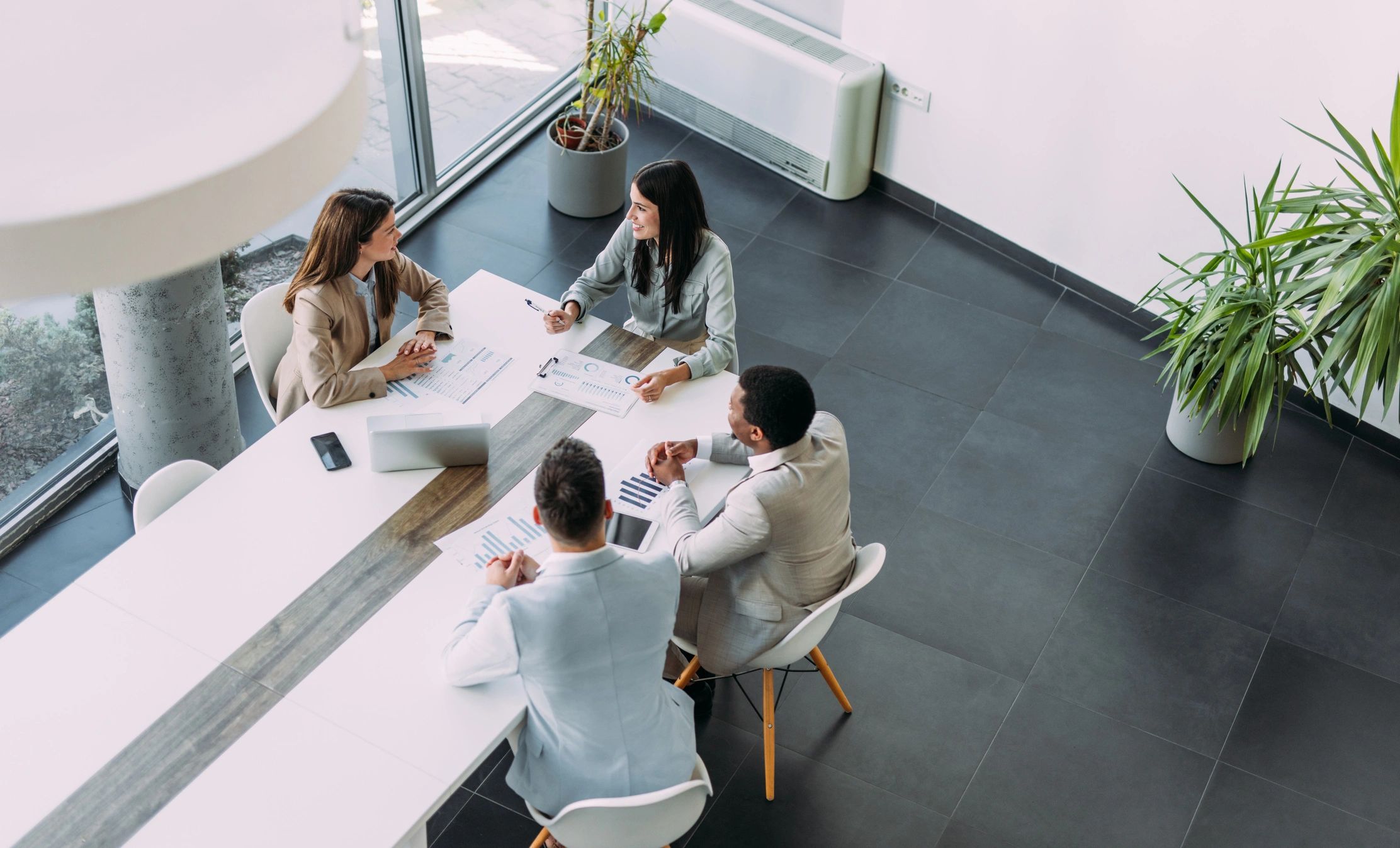 Business executive in a strategy meeting